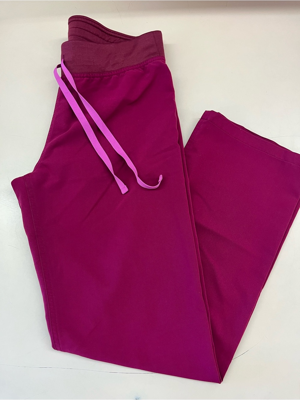 FIGS Scrub Pants Dark Magenta Small